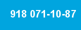 918 071-10-87 918 071-10-87